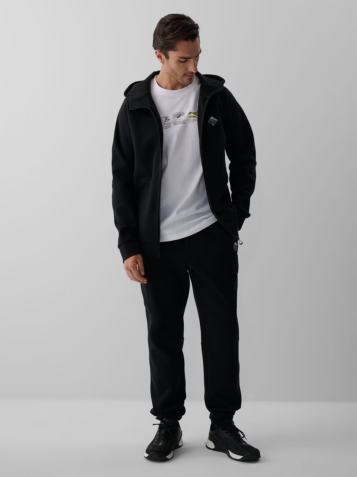 4F Tricou regular cu imprimeu pentru bărbați - XXL