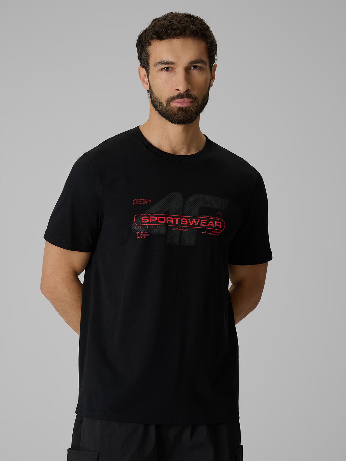 4F Tricou regular cu imprimeu pentru bărbați - XXL