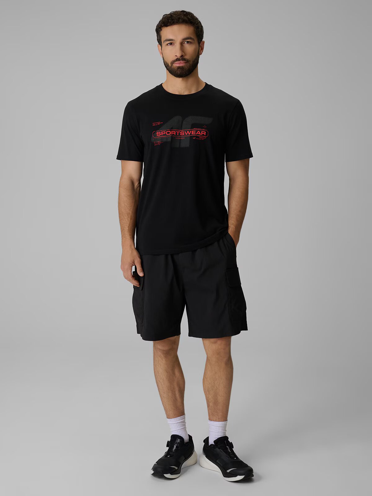 4F Tricou regular cu imprimeu pentru bărbați - XXL