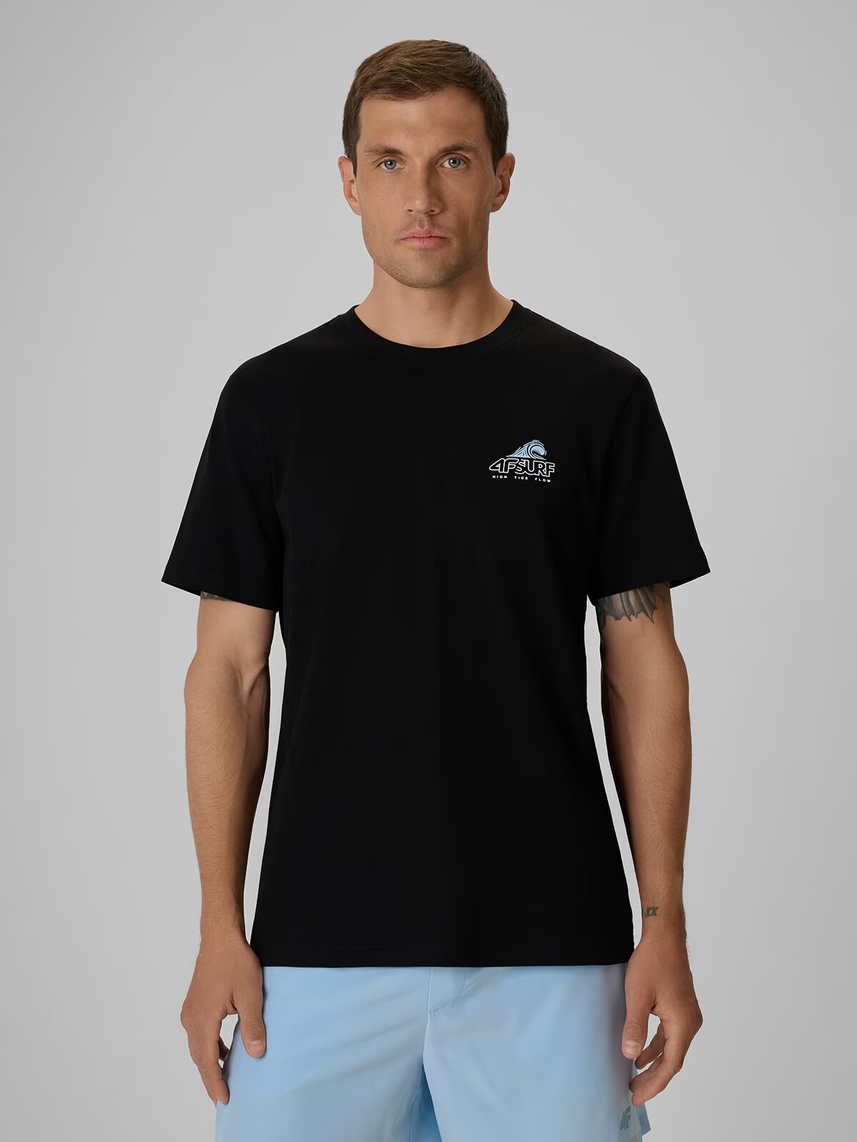 4F Tricou regular cu imprimeu pentru bărbați - XL