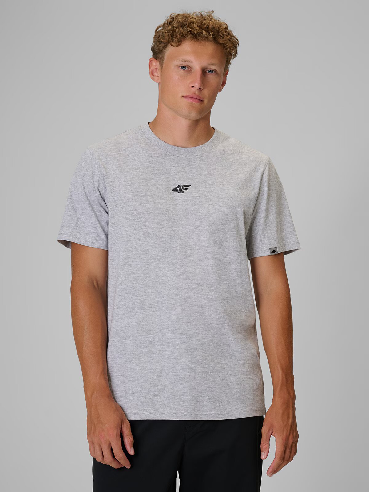 4F Tricou regular cu imprimeu pentru barbati - L