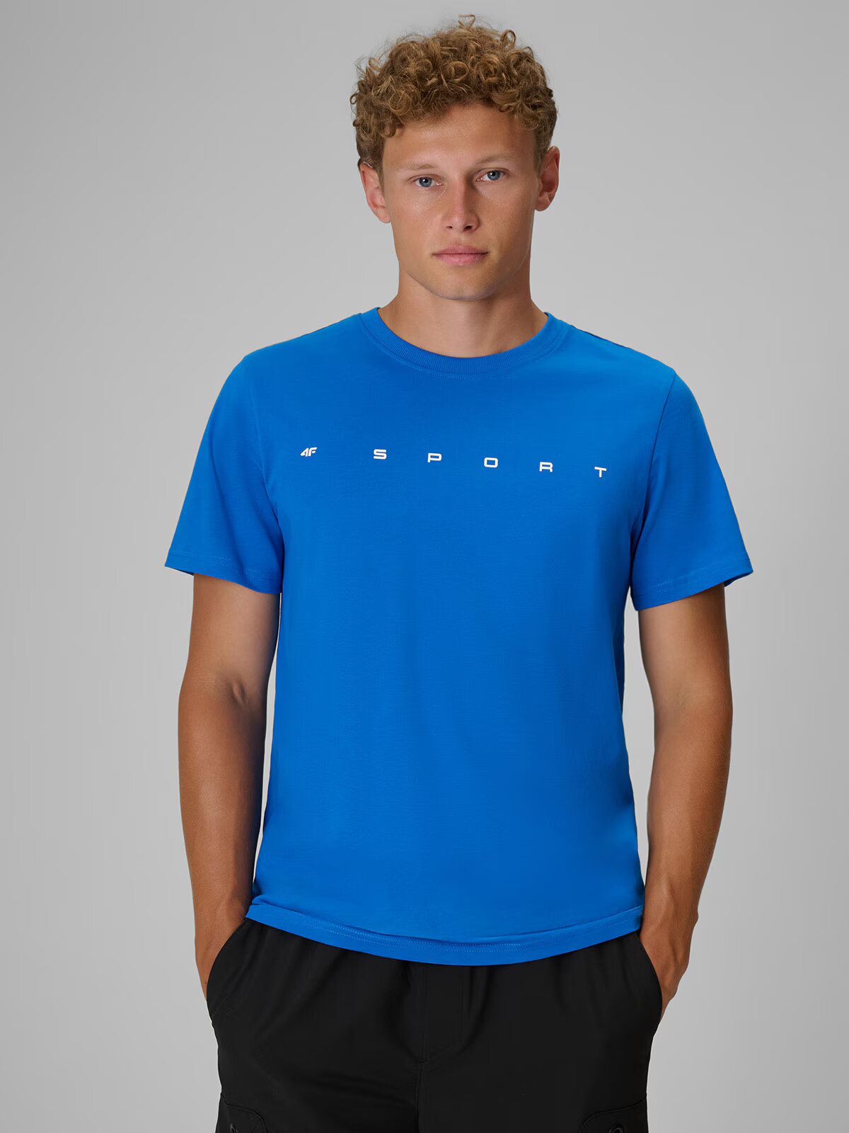 4F Tricou regular cu imprimeu pentru bărbați - M