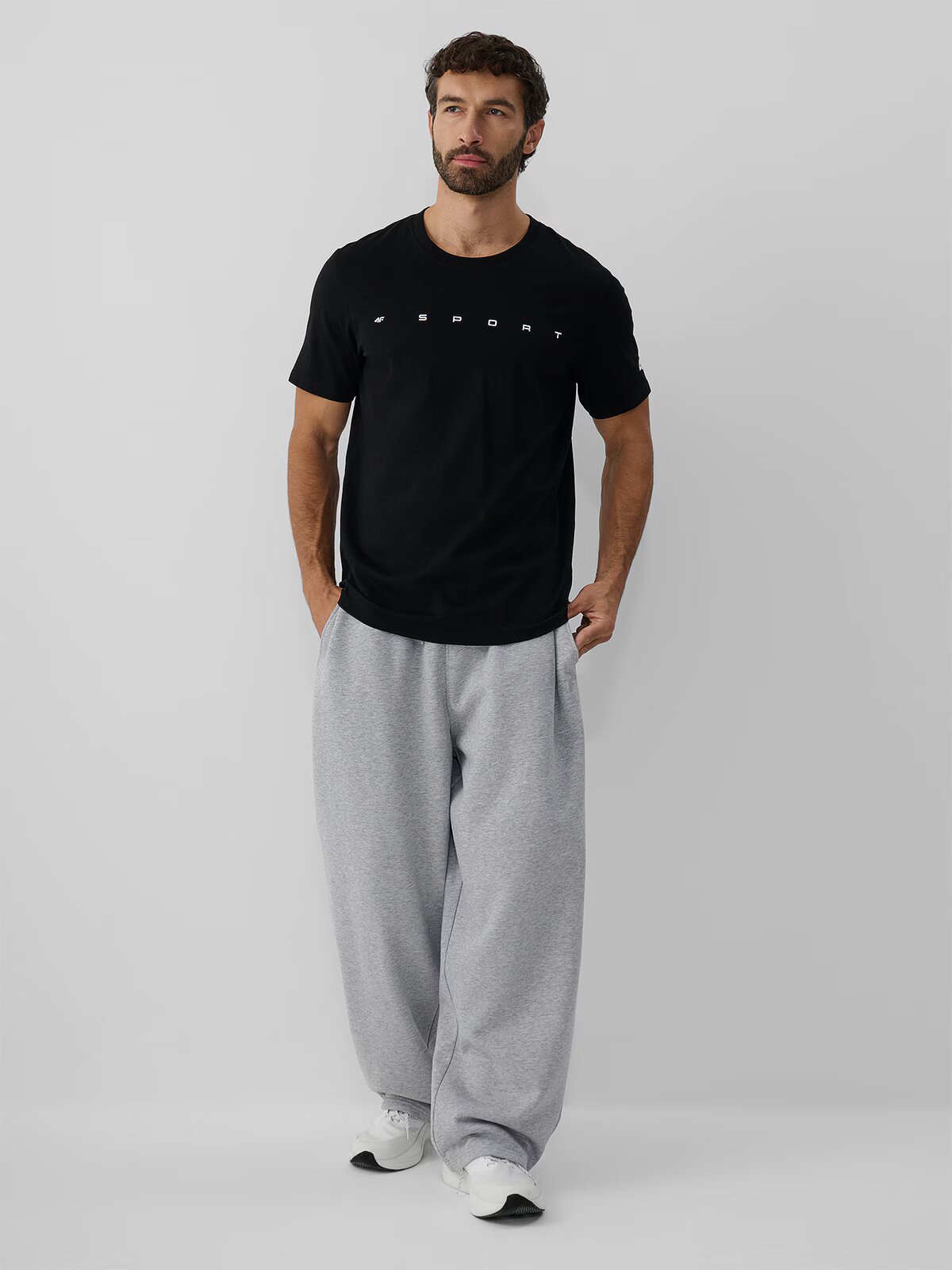 4F Tricou regular cu imprimeu pentru bărbați - S