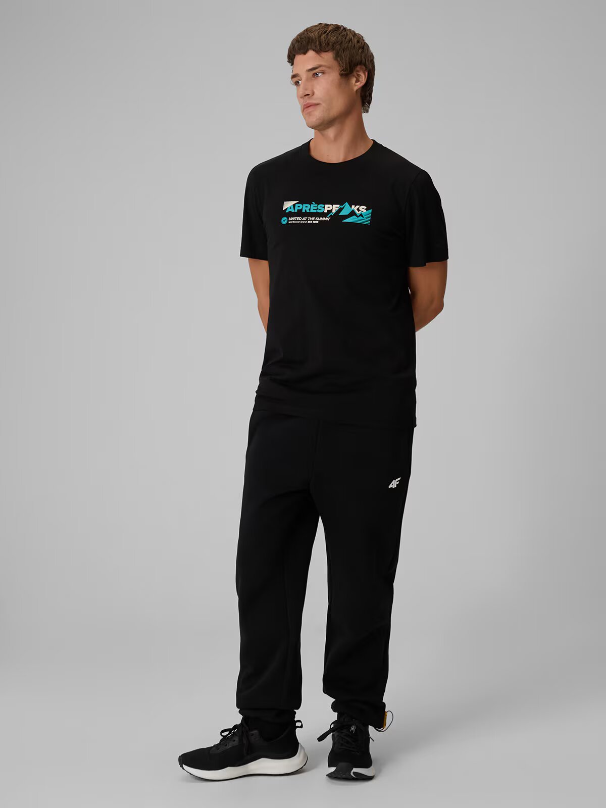 4F Tricou regular cu imprimeu pentru bărbați - M