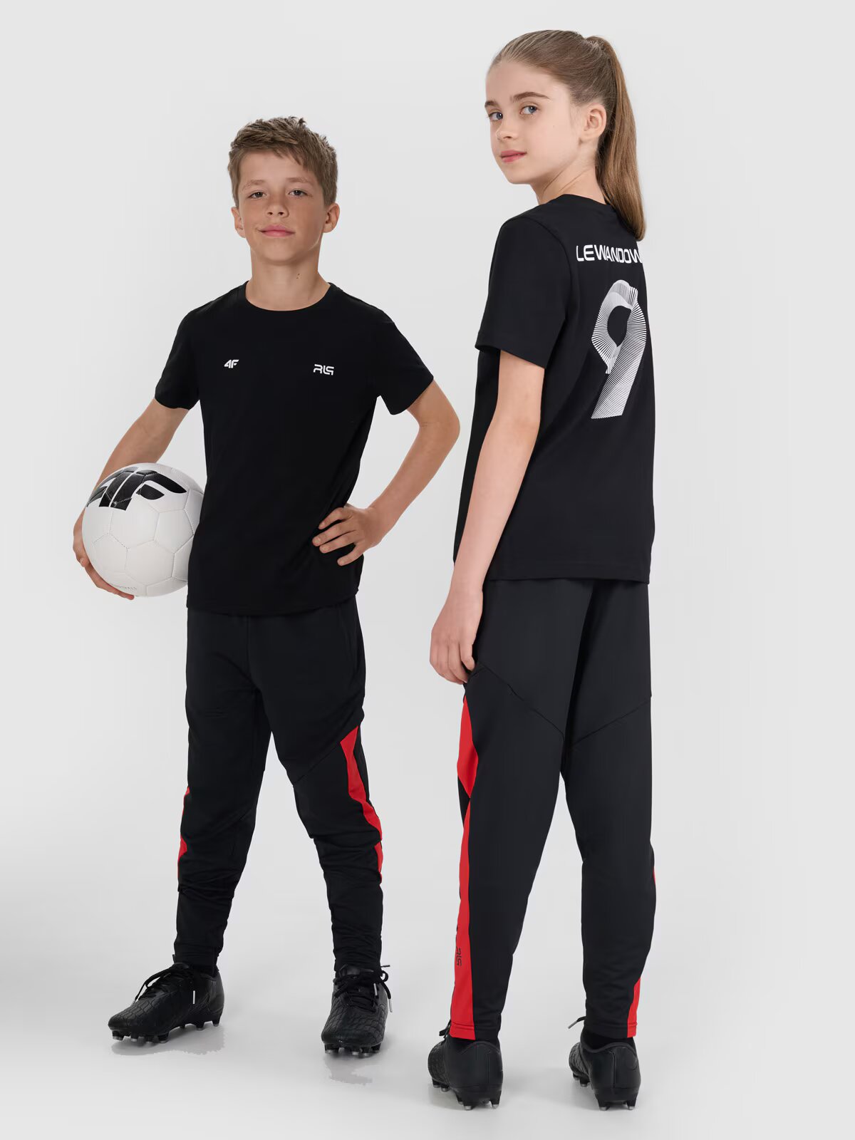 4F Tricou regular cu imprimeu pentru copii JUNIOR x Robert Lewandowski - 164