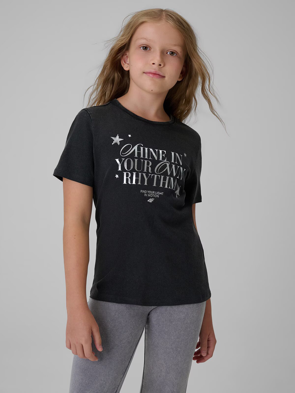 4F Tricou regular cu imprimeu pentru femei - 146