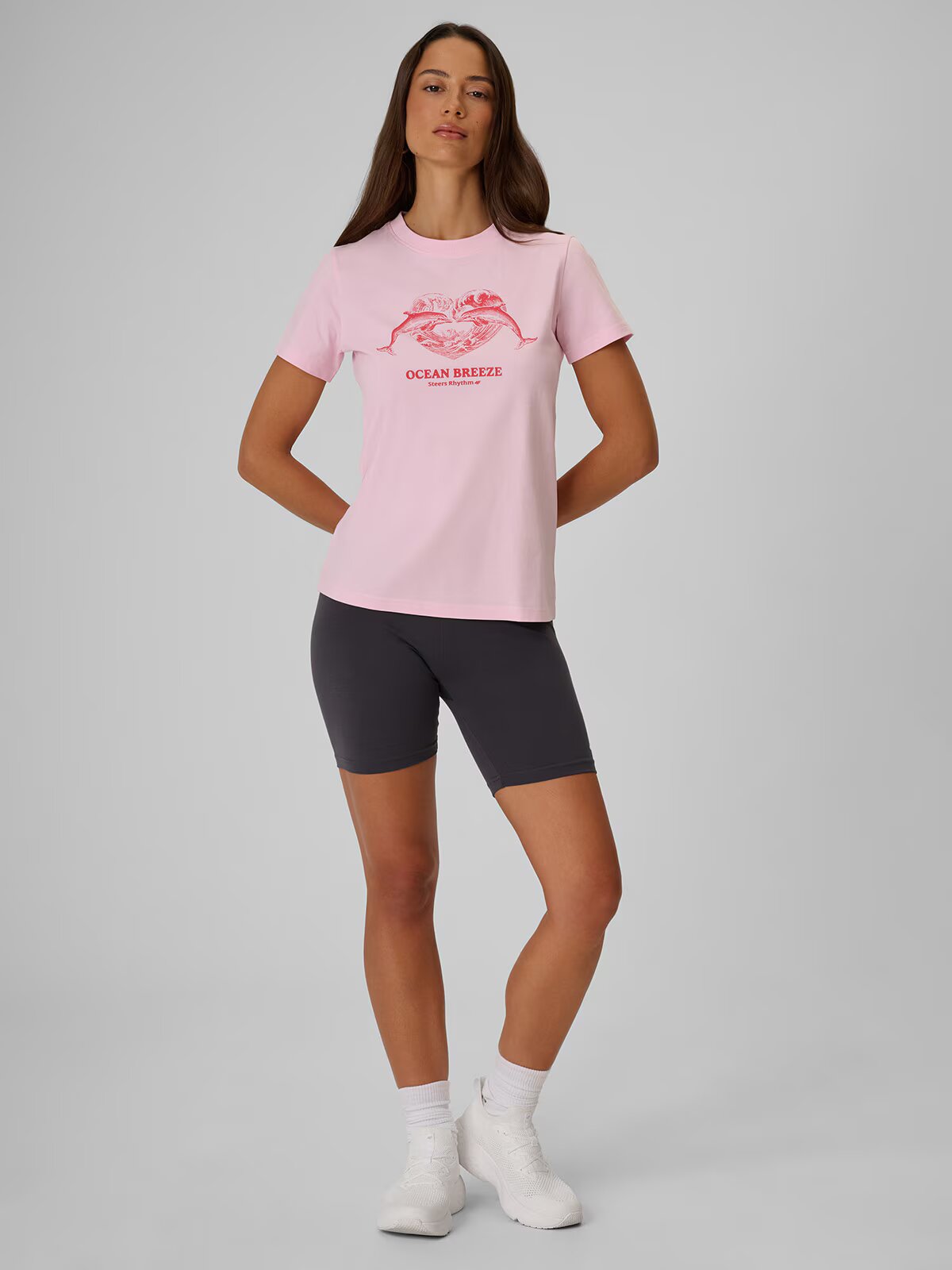 4F Tricou regular cu imprimeu pentru femei - XS