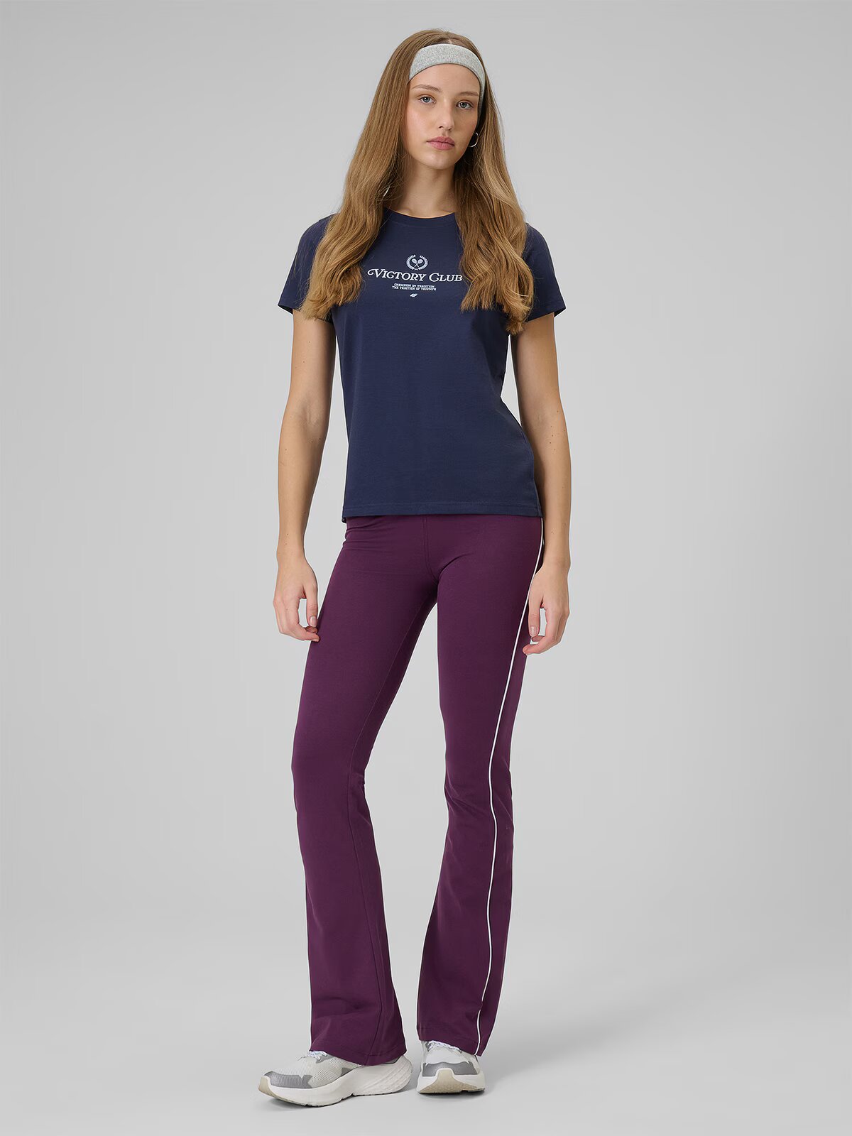 4F Tricou regular cu imprimeu pentru femei - XS