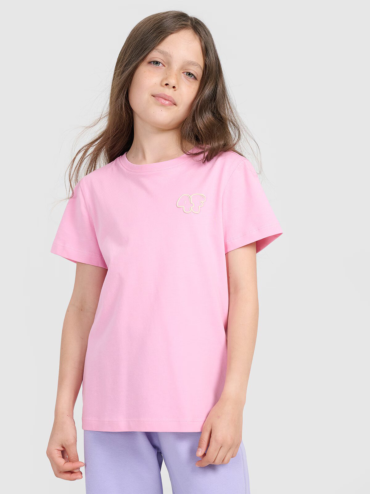 4F Tricou regular cu imprimeu pentru fete - 164