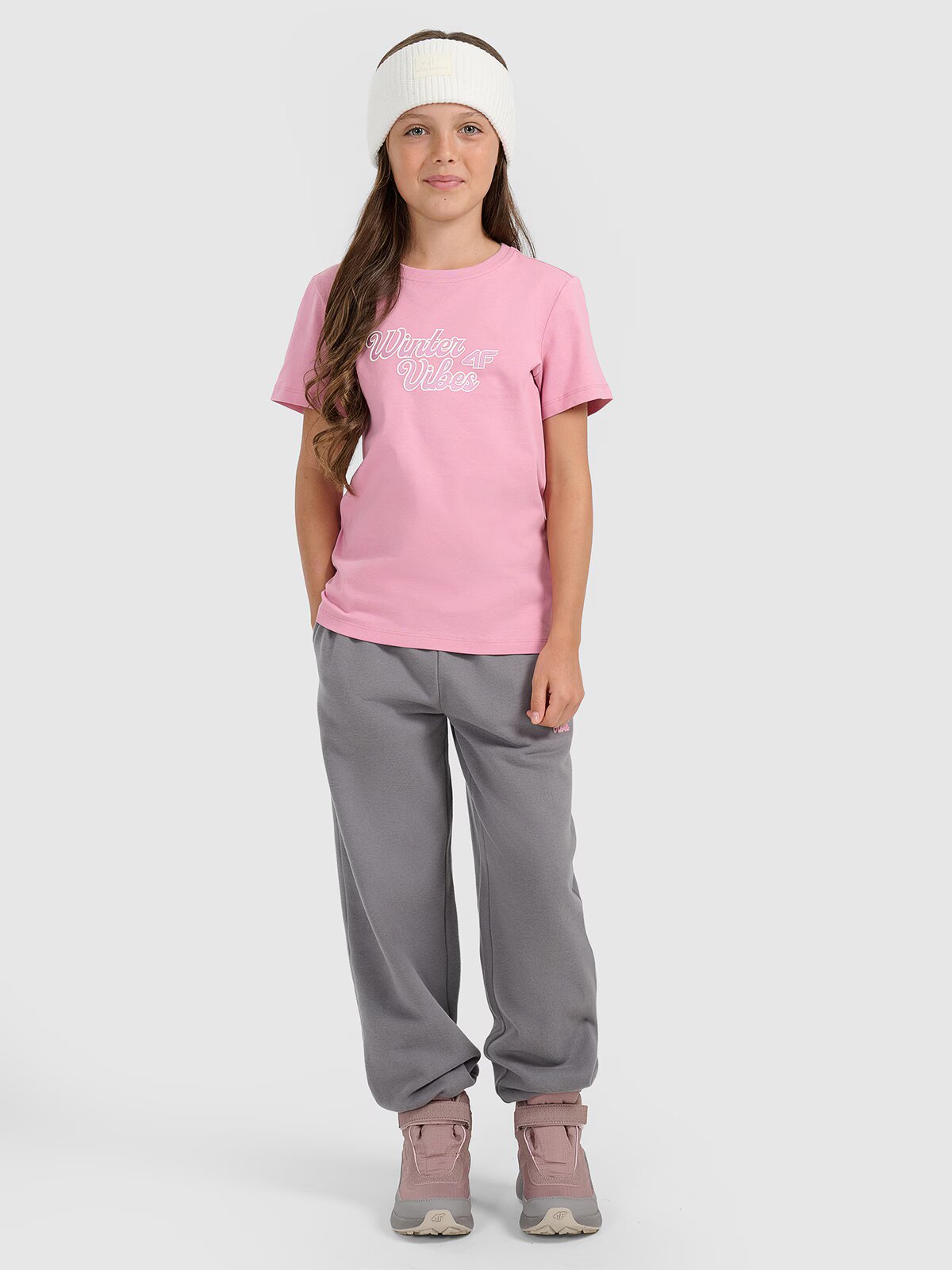 4F Tricou regular cu imprimeu pentru fete - 164