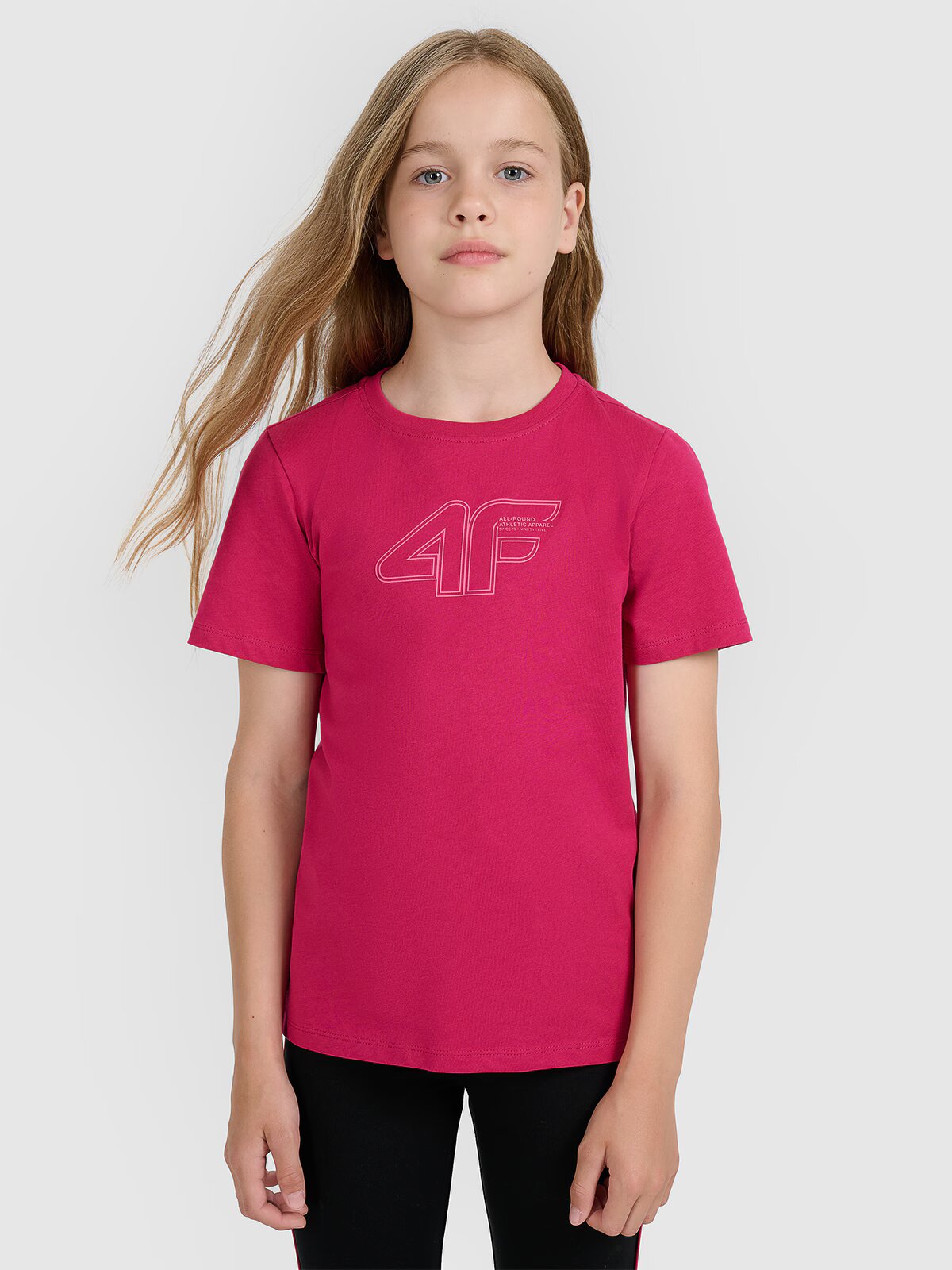 4F Tricou regular cu imprimeu pentru fete - 164