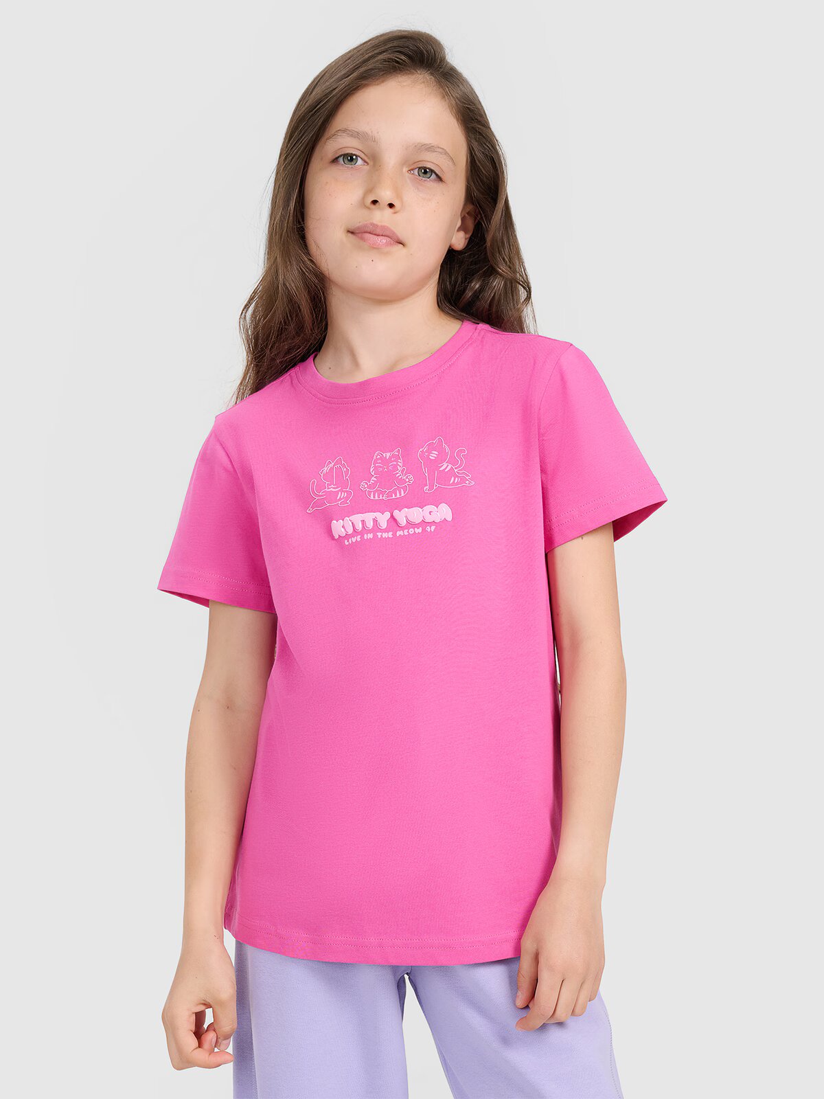 4F Tricou regular cu imprimeu pentru fete - 164