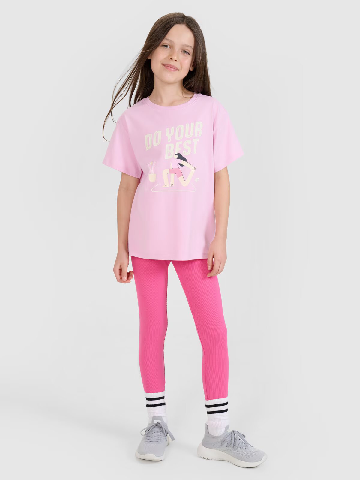4F Tricou regular cu imprimeu pentru fete - 164