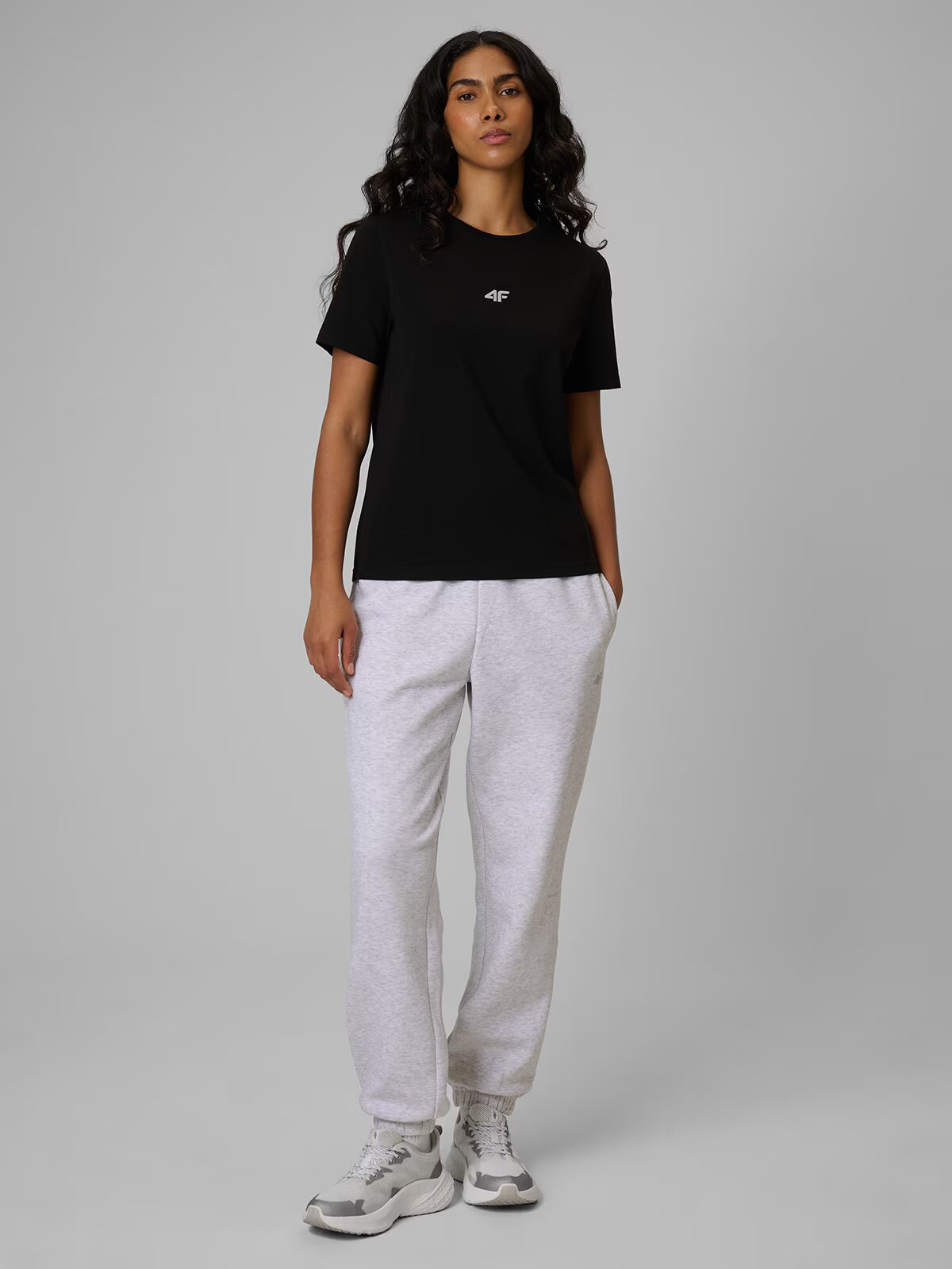 4F Tricou regular simplu damă - XS