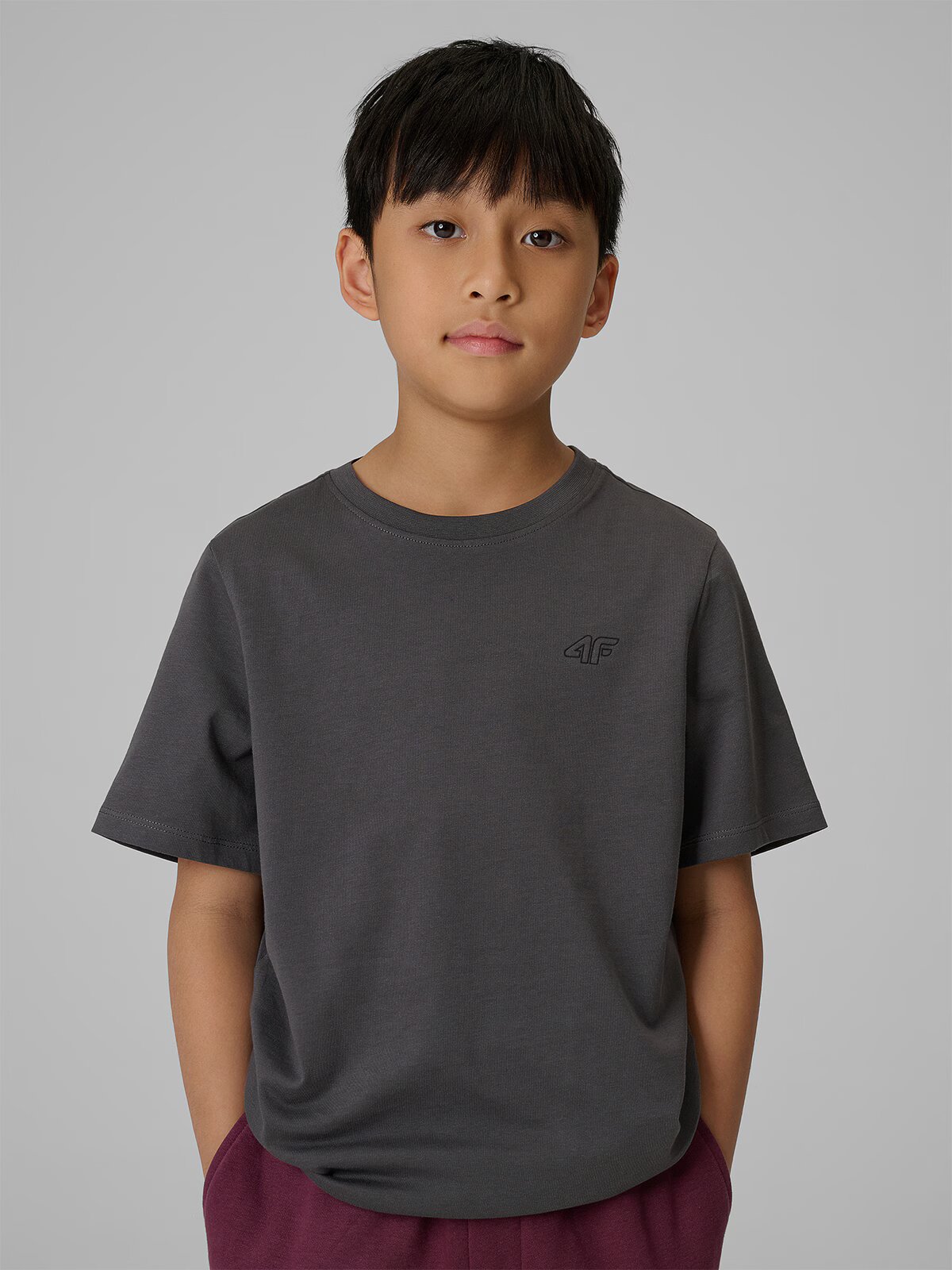4F Tricou regular simplu pentru băieți - 158