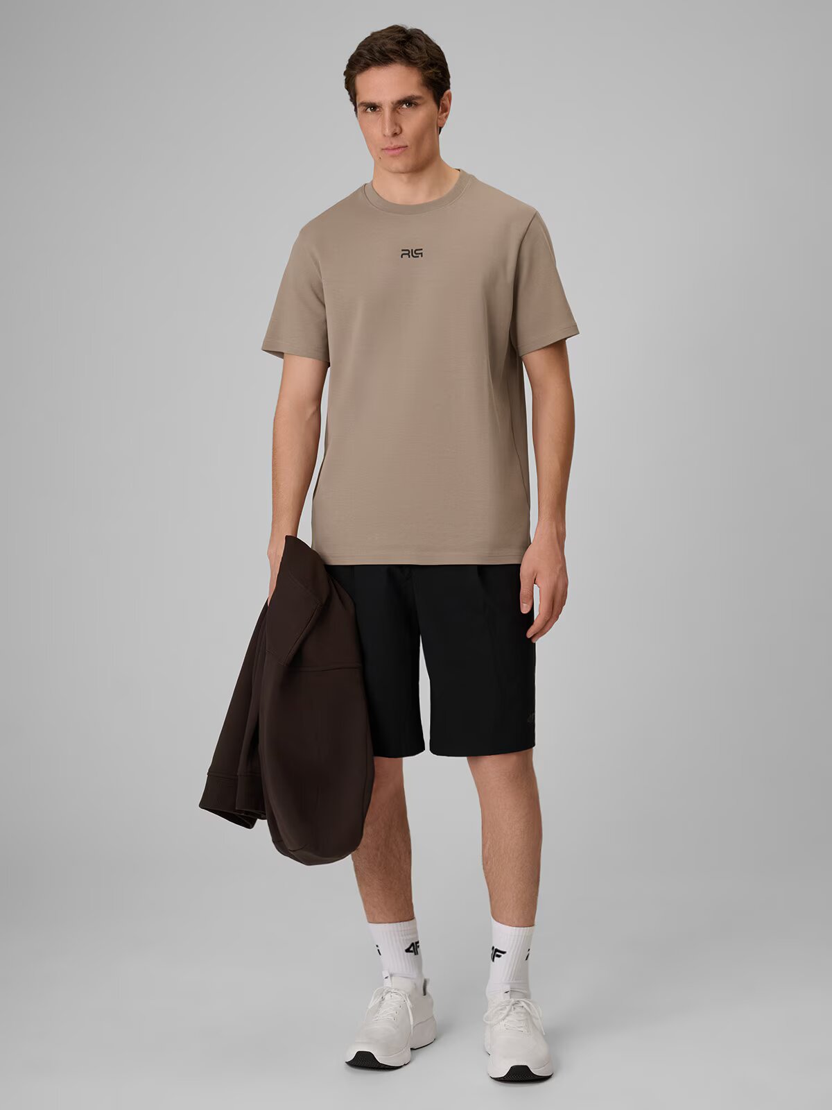 4F Tricou regular simplu pentru bărbați | Robert Lewandowski - XXL