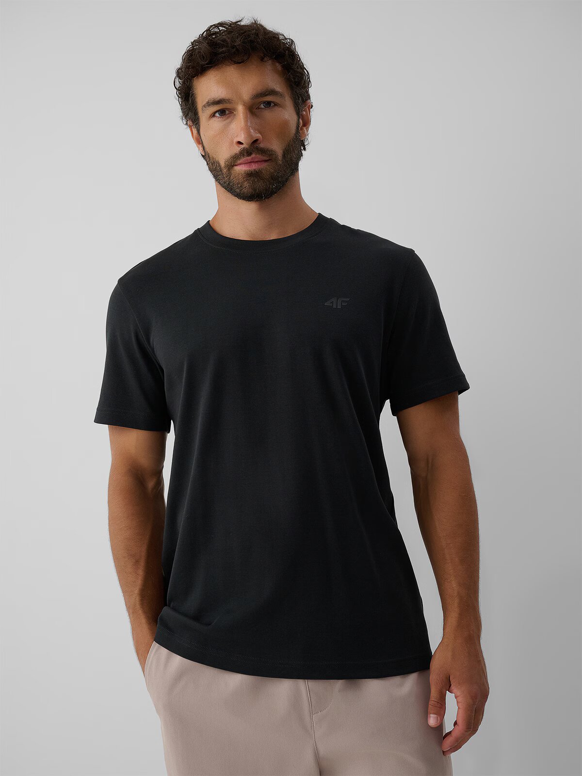 4F Tricou regular simplu pentru bărbați - M