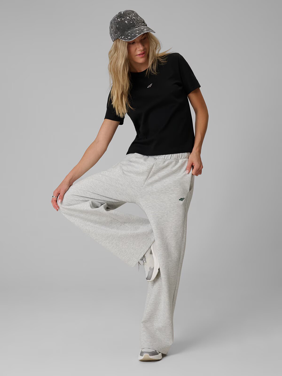 4F Tricou regular simplu pentru femei - S