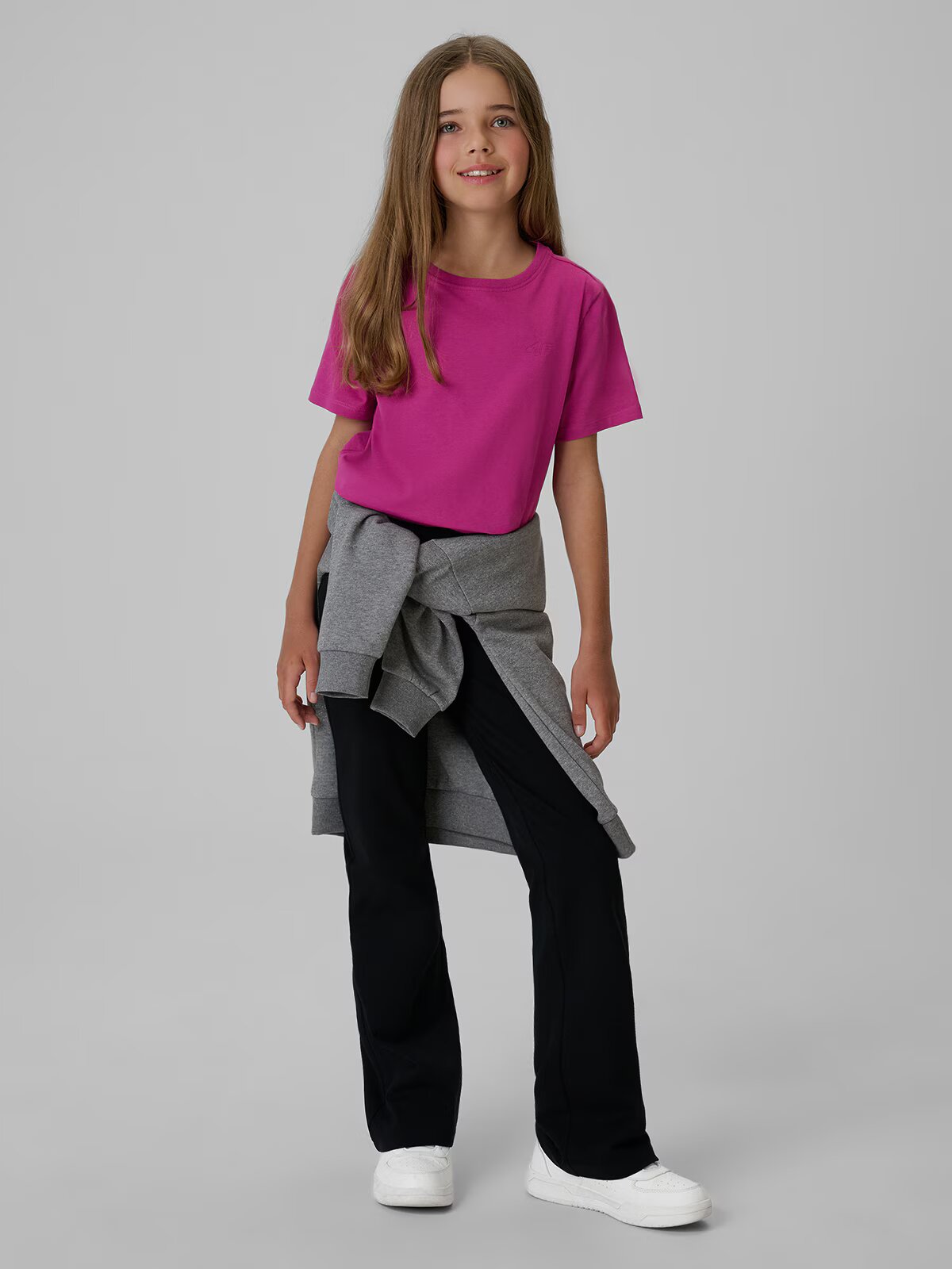 4F Tricou regular simplu pentru fete - 164