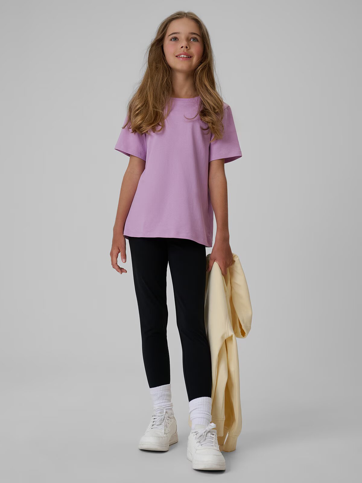 4F Tricou regular simplu pentru fete - 152