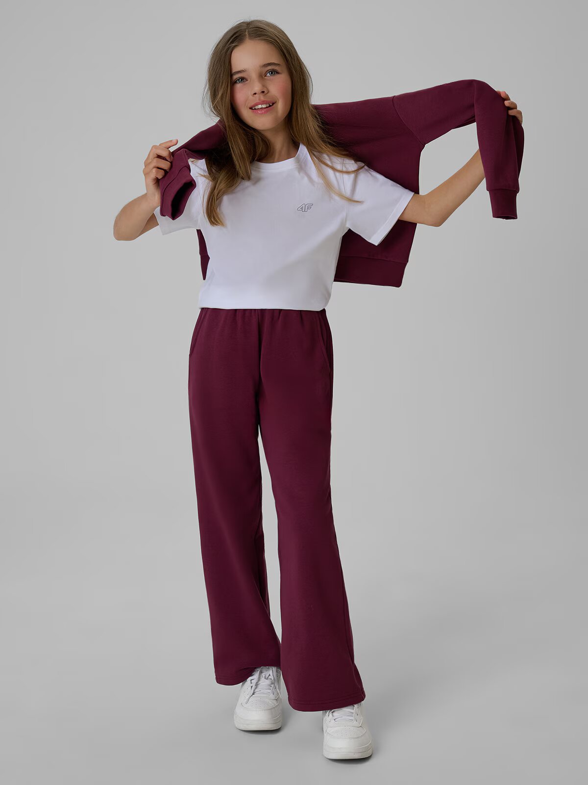 4F Tricou regular simplu pentru fete (2-pack) - 134/140 (8-10 ani)