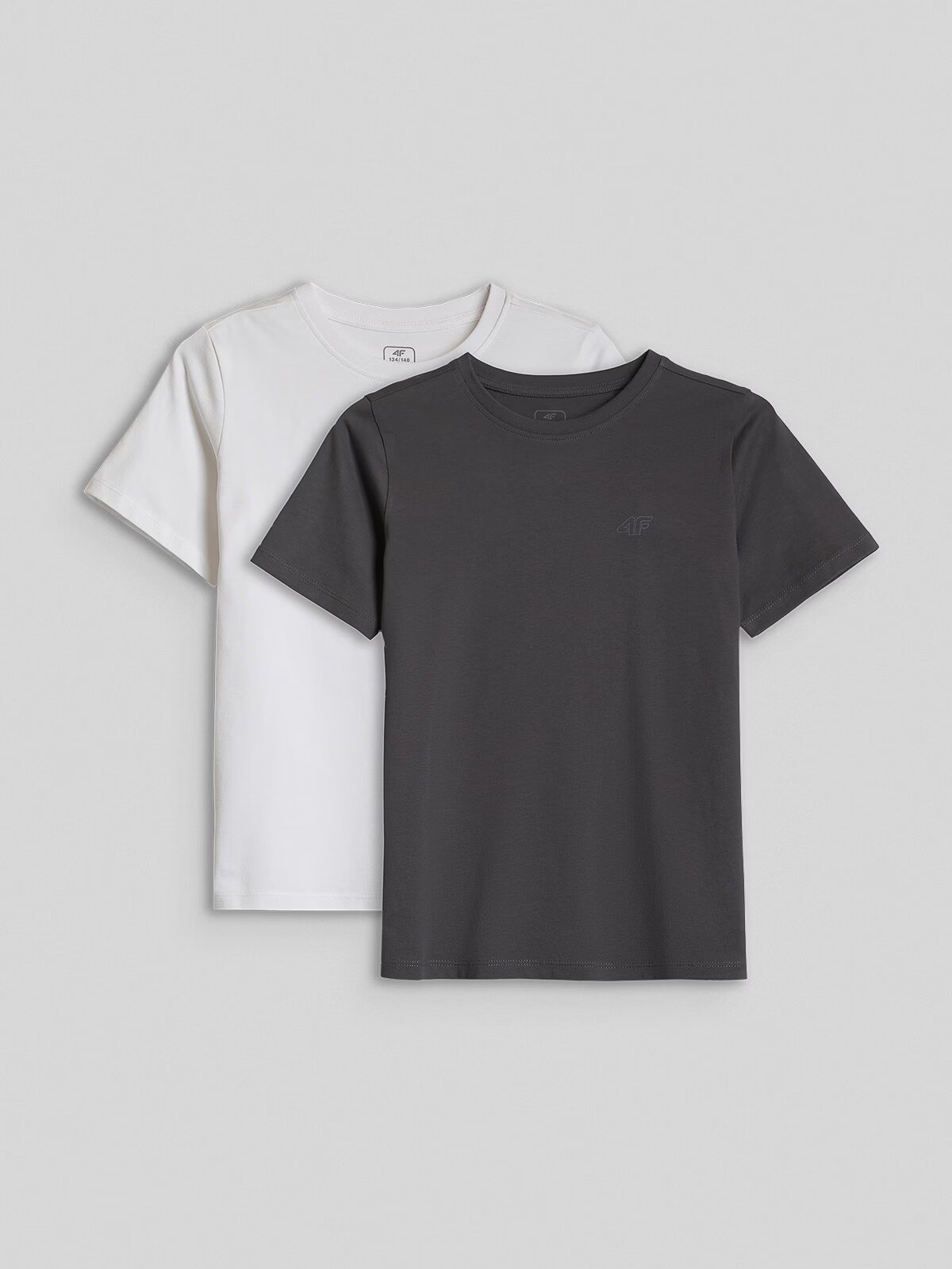 4F Tricou regular simplu pentru fete (2-pack) - 122/128 (6-8 ani)