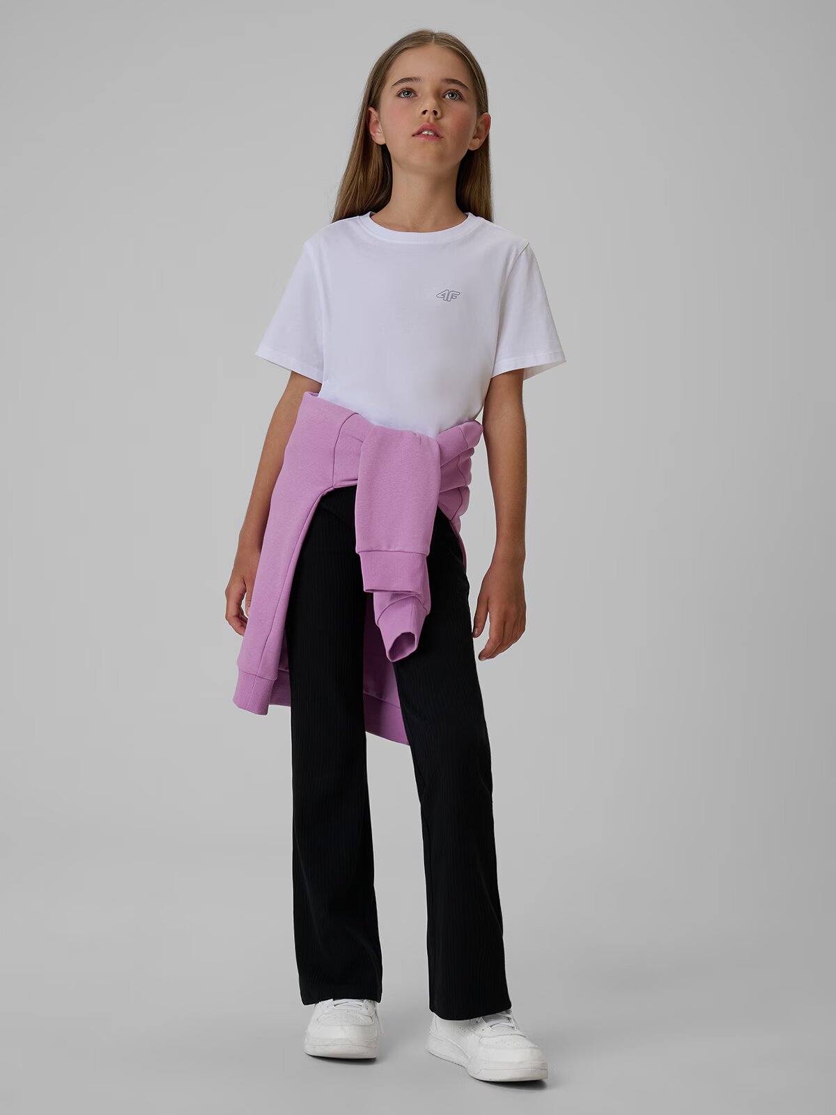 4F Tricou regular simplu pentru fete (2-pack) - 122/128 (6-8 ani)