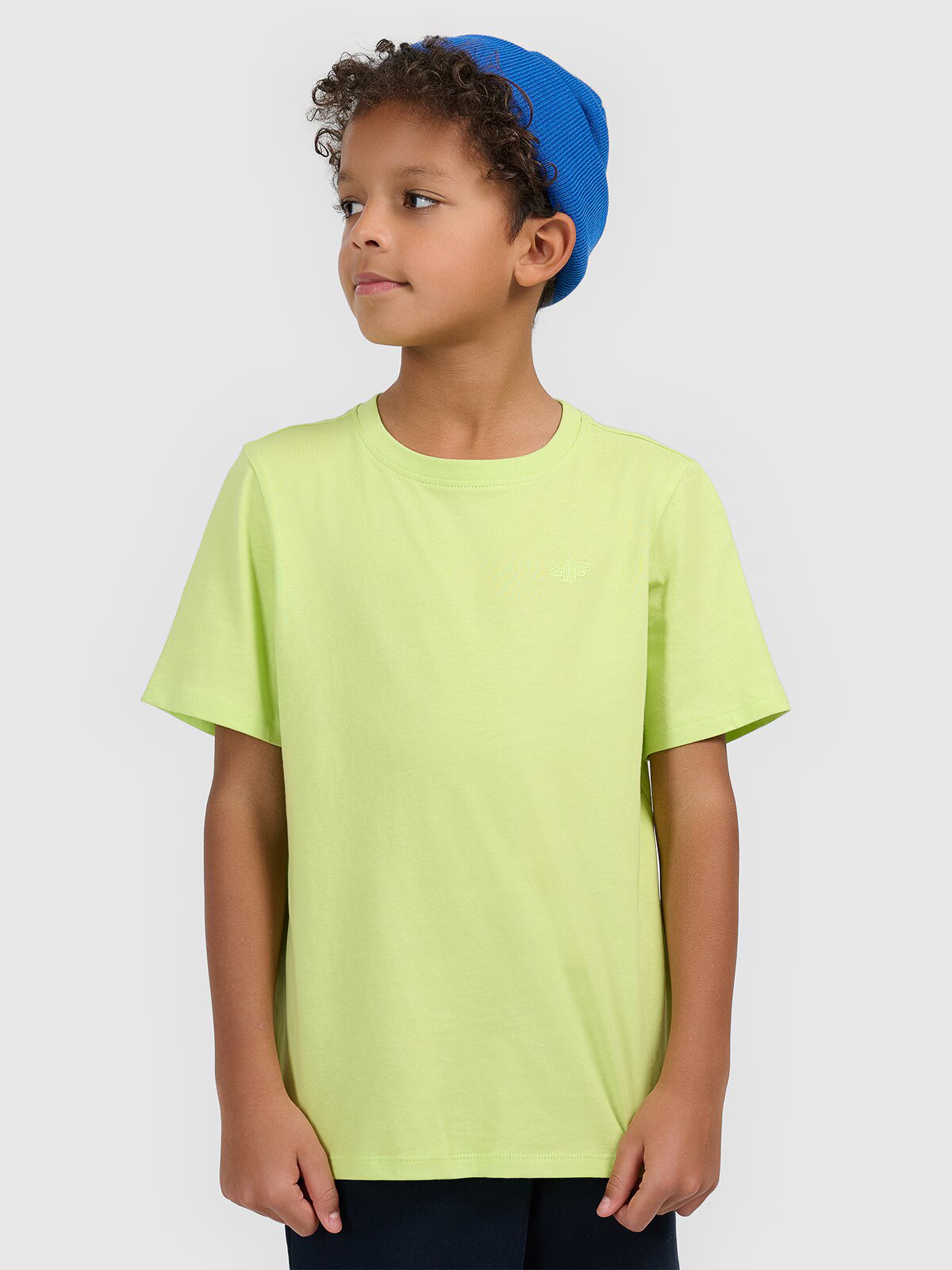 4F Tricou regular unicolor pentru băieți - 122