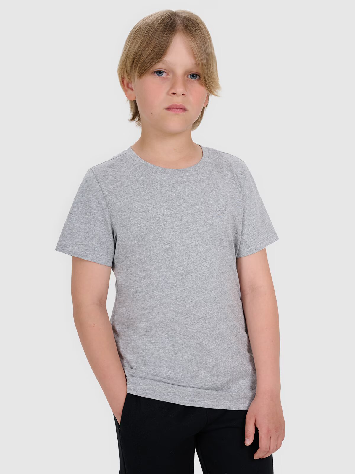4F Tricou regular unicolor pentru băieți - 158