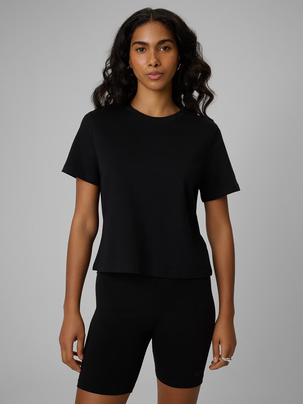 4F Tricou regular unicolor pentru femei - XS