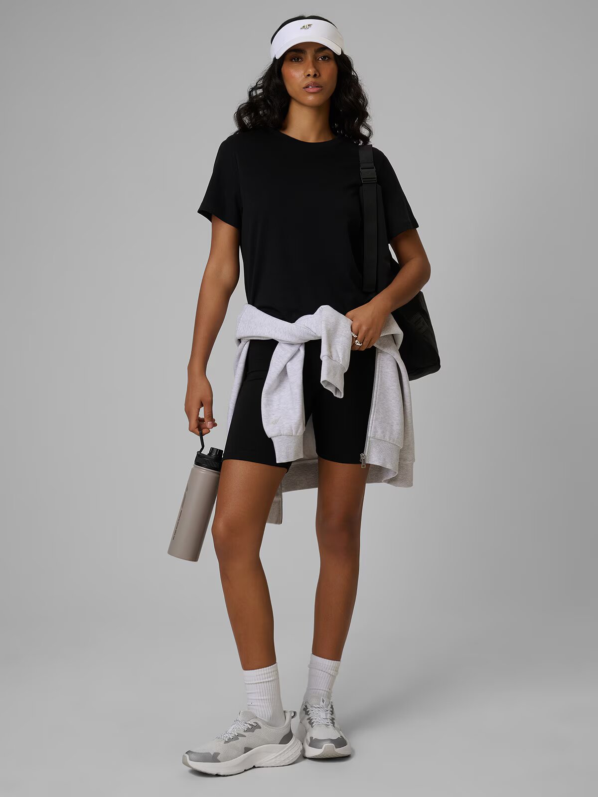 4F Tricou regular unicolor pentru femei - XS