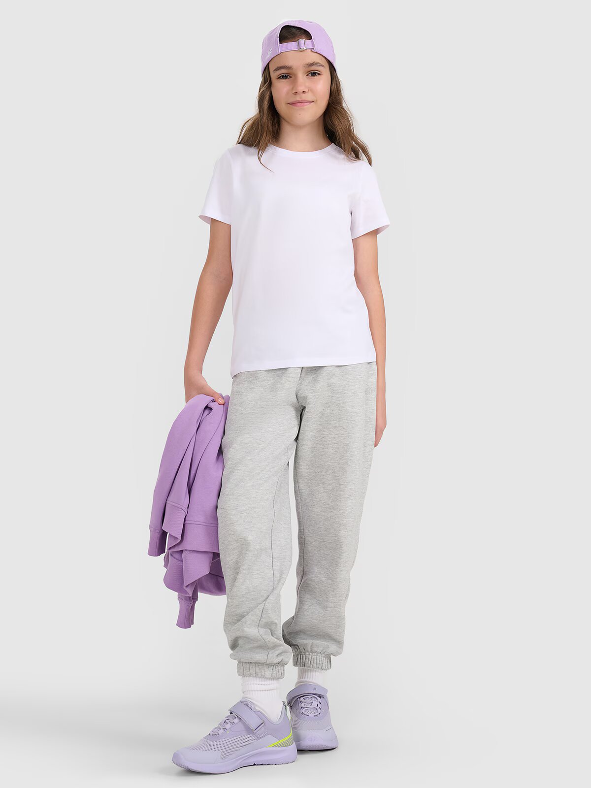 4F Tricou regular unicolor pentru fete - 122