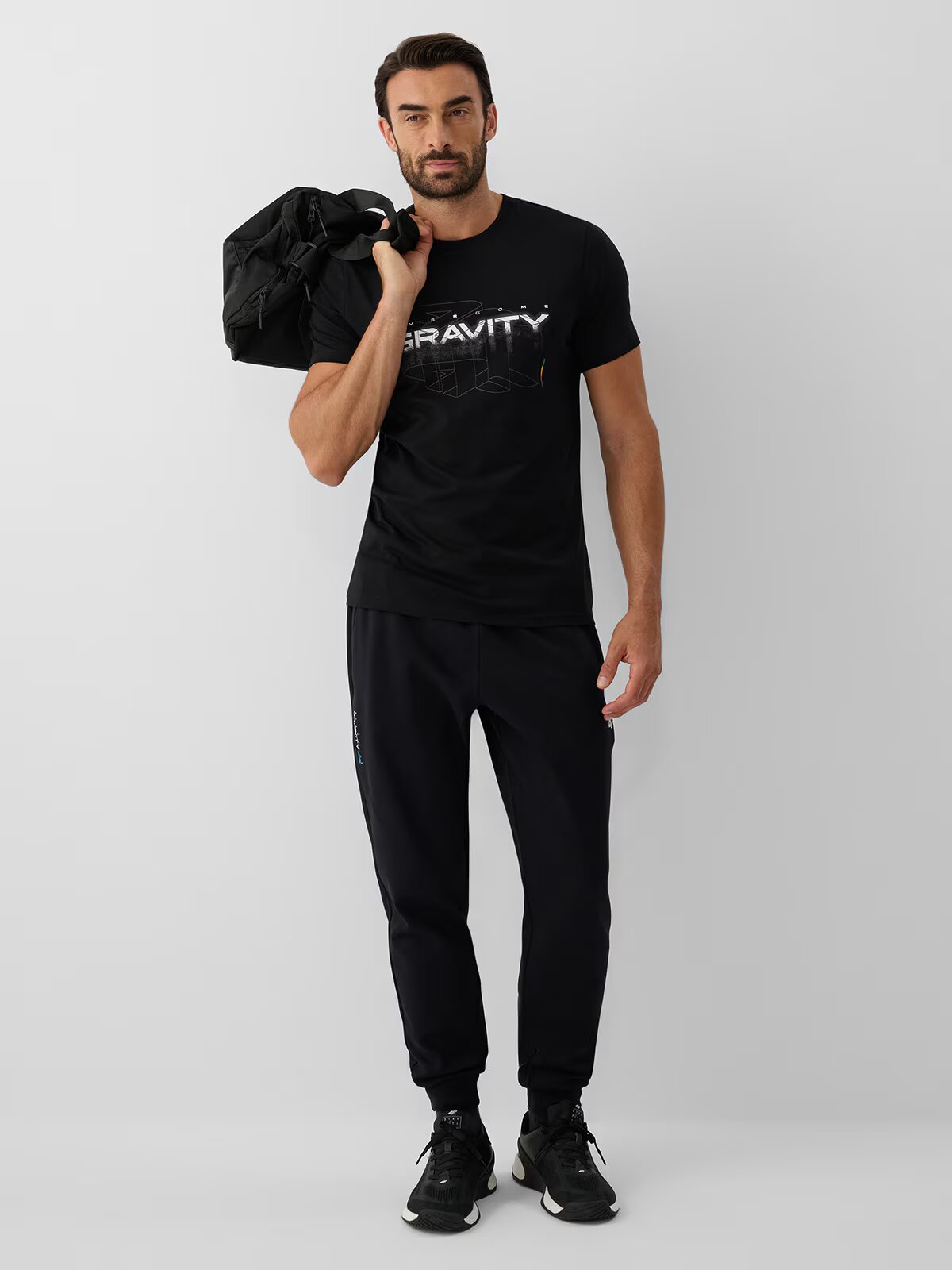4F Tricou slim cu imprimeu pentru bărbați - XL