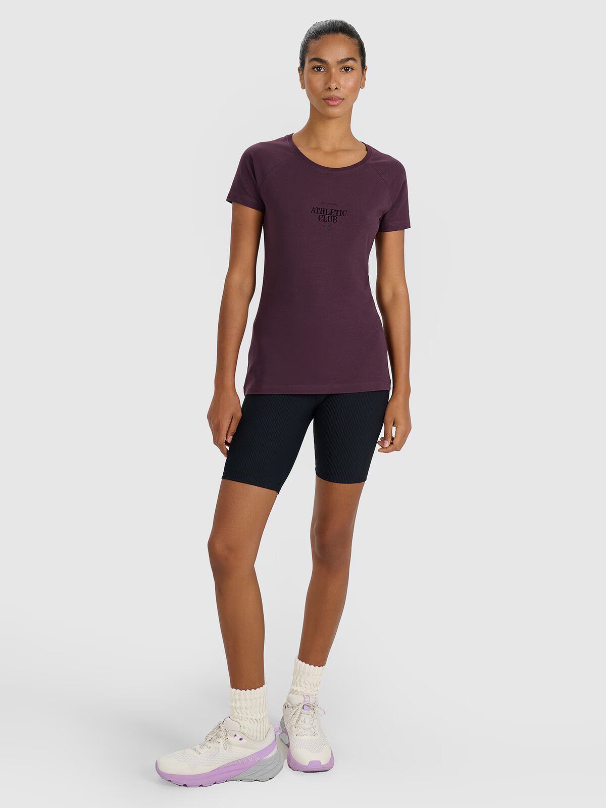 4F Tricou slim cu imprimeu pentru femei - XS