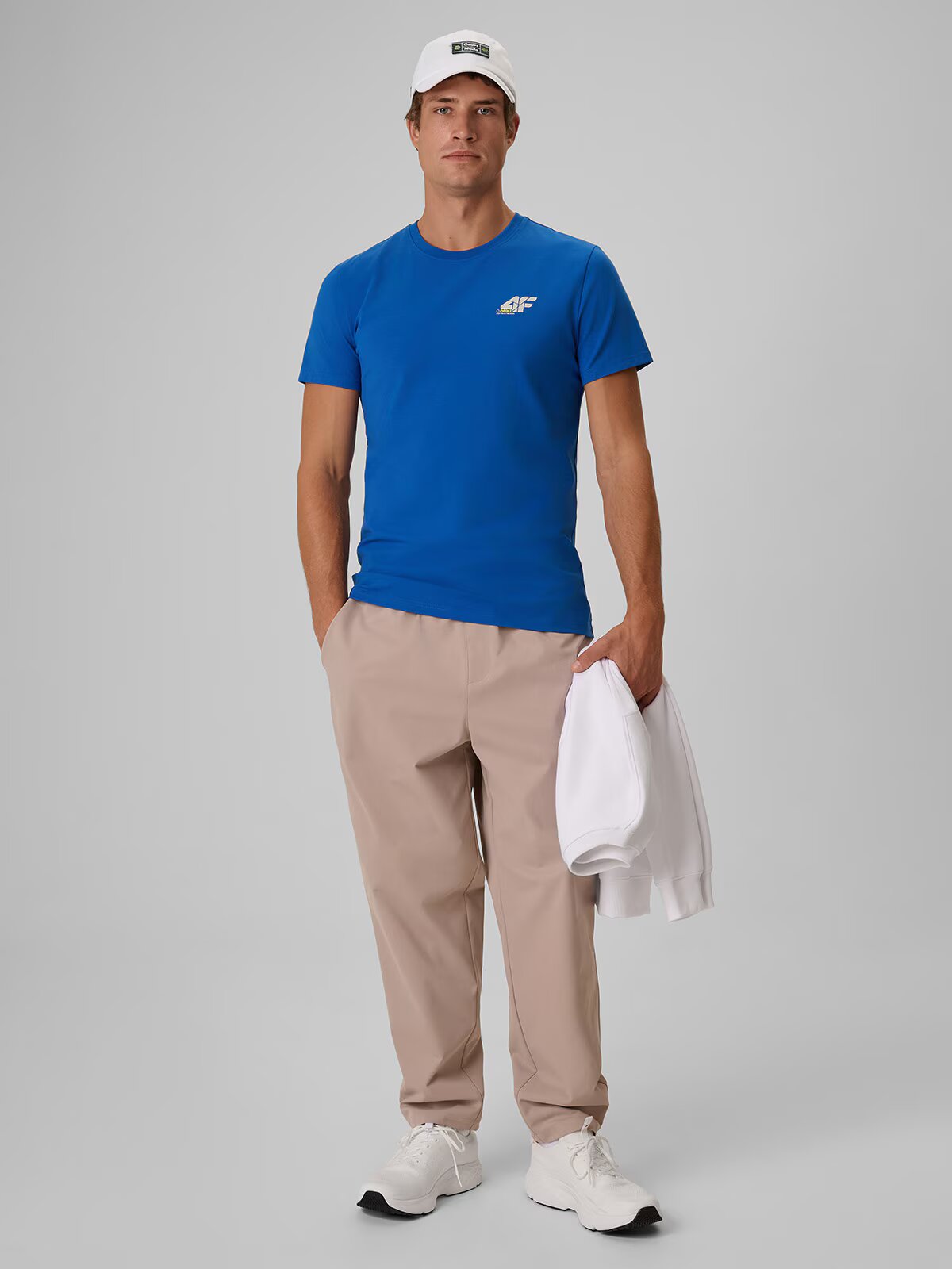 4F Tricou slim simplu pentru bărbați - XXL