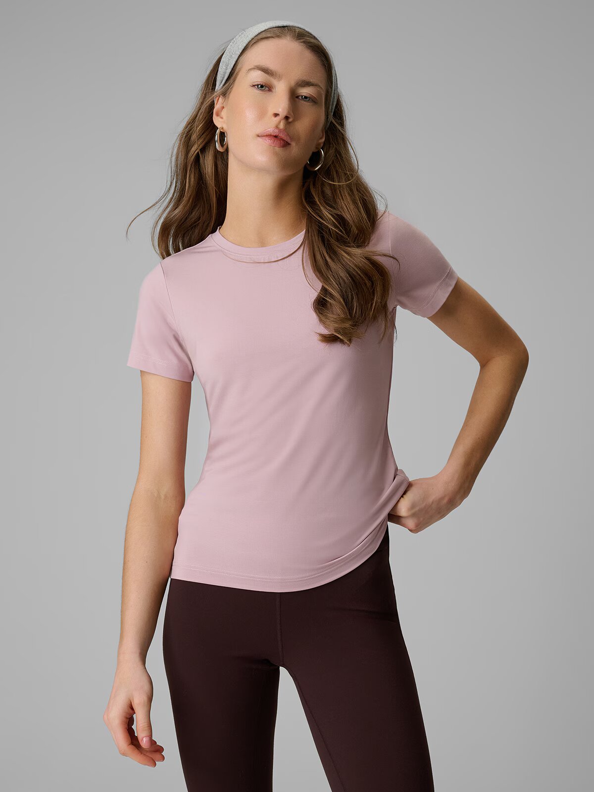 4F Tricou slim simplu pentru femei - XS