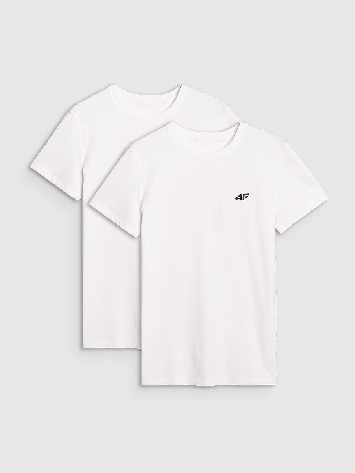4F Tricou slim unicolor pentru bărbați (2-pack) - L
