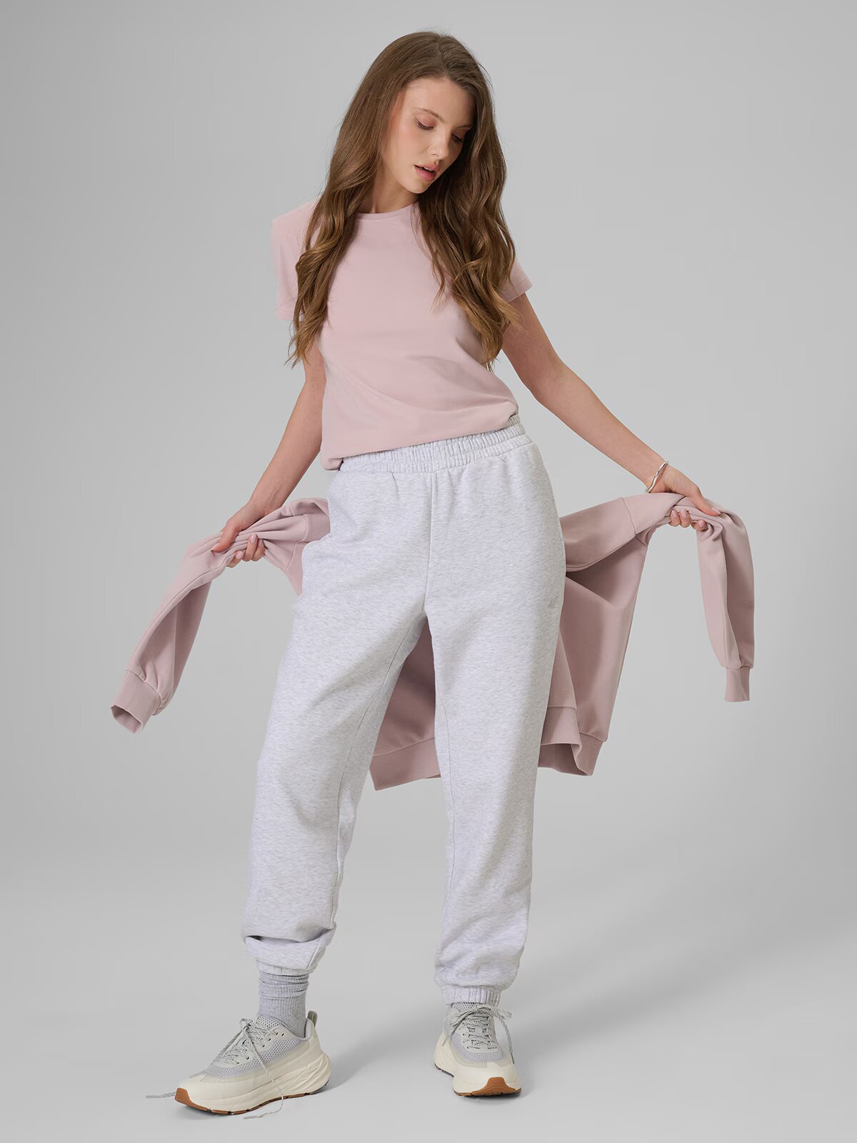 4F Tricou slim unicolor pentru femei - XS