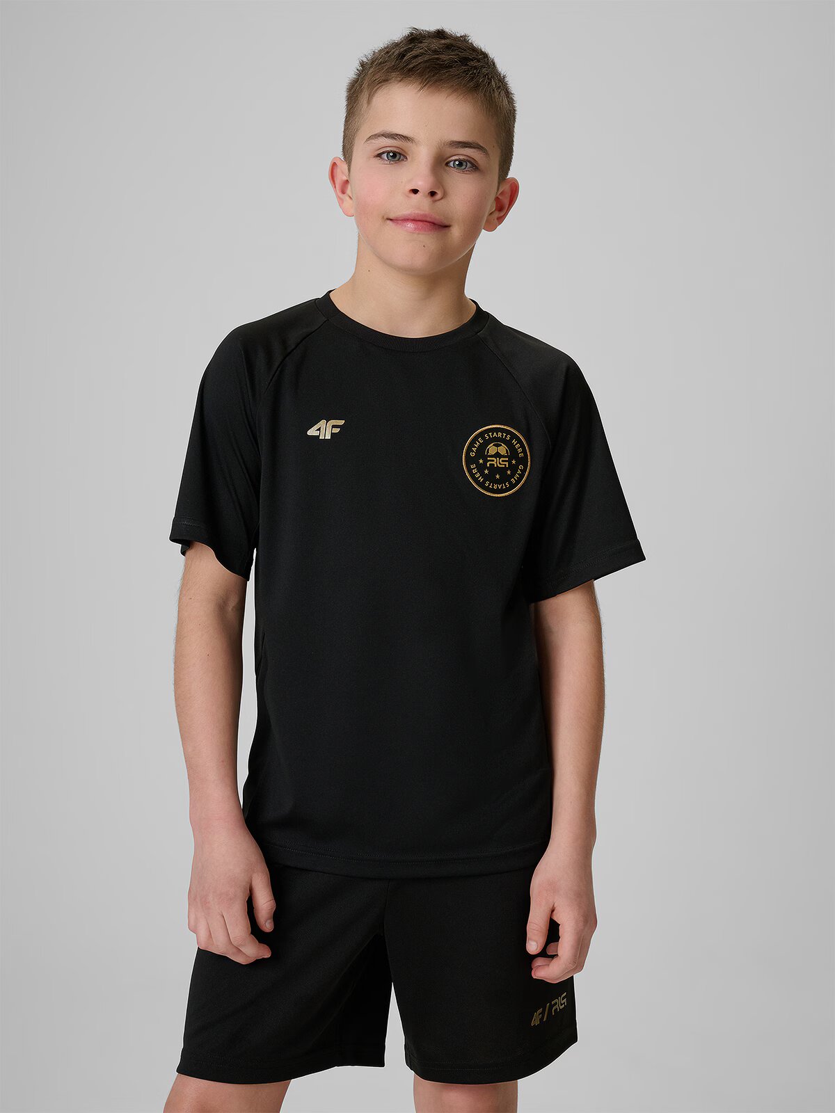 4F Tricou sport cu uscare rapidă pentru copii JUNIOR x Robert Lewandowski - 146/152 (10-12 ani)