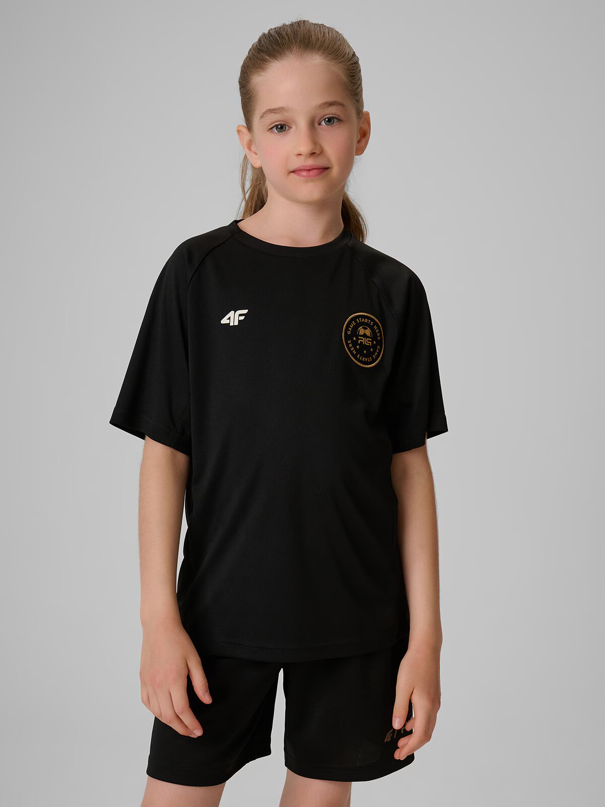 4F Tricou sport cu uscare rapidă pentru copii JUNIOR x Robert Lewandowski - 146/152 (10-12 ani)