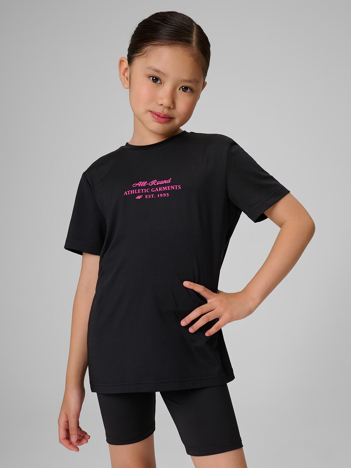4F Tricou sport cu uscare rapidă pentru fete - 122/128 (6-8 ani)
