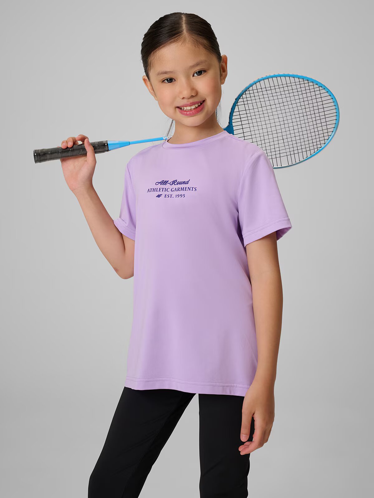 4F Tricou sport cu uscare rapidă pentru fete - 122/128 (6-8 ani)