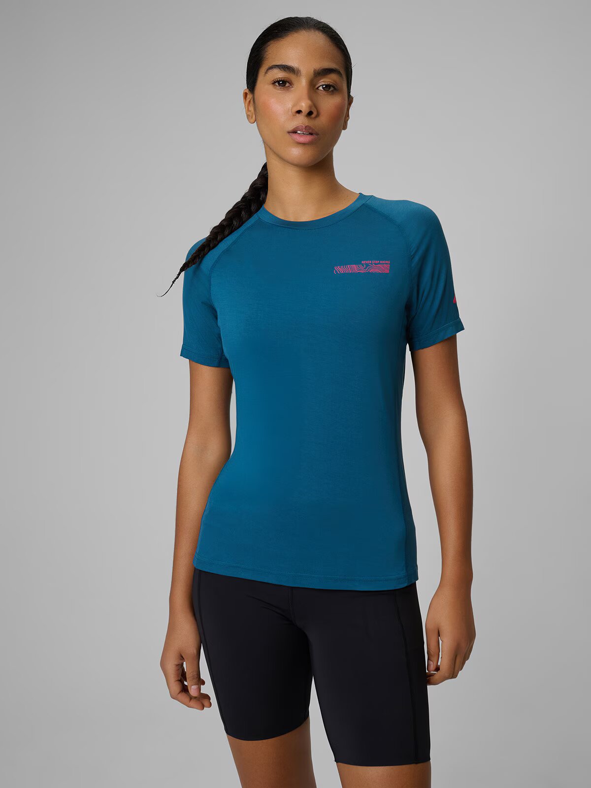 4F Tricou trekking regular cu uscare rapidă damă - XS