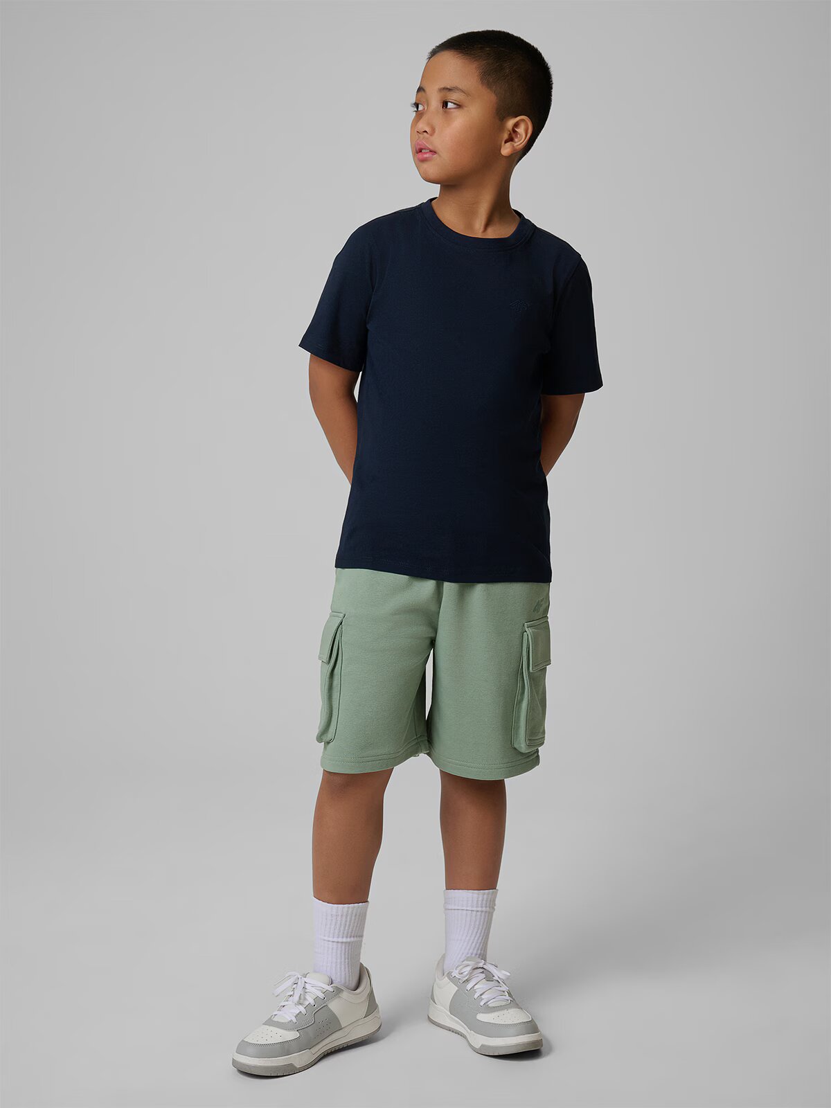 4F Tricou unicolor pentru băieți - 140