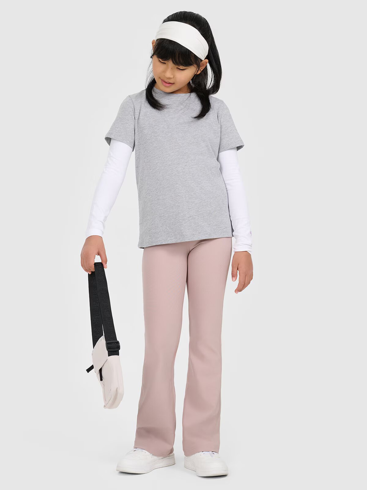 4F Tricou unicolor pentru fete - 140
