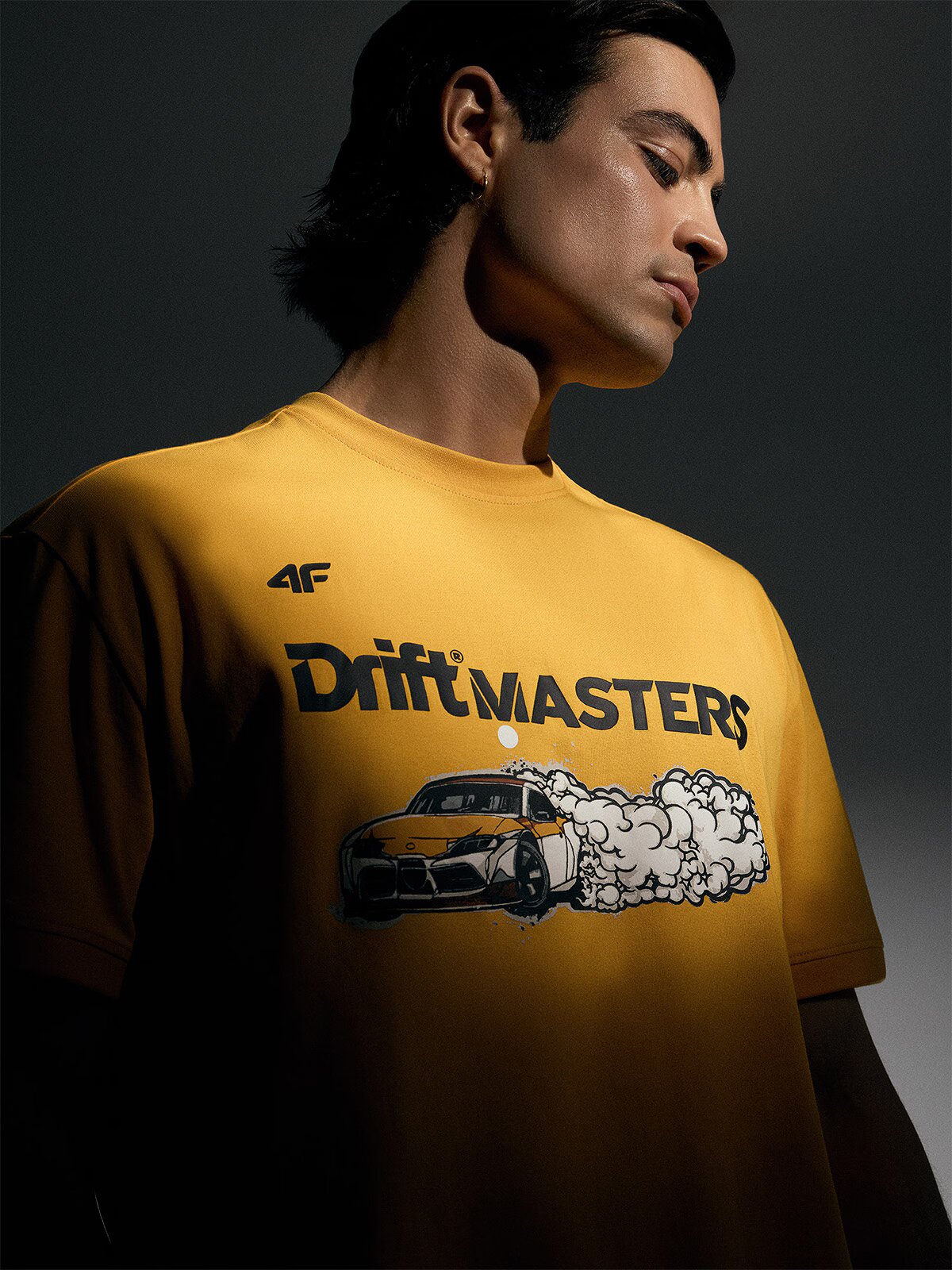 4F Tricou unisex regular cu imprimeu | Drift Masters - XL
