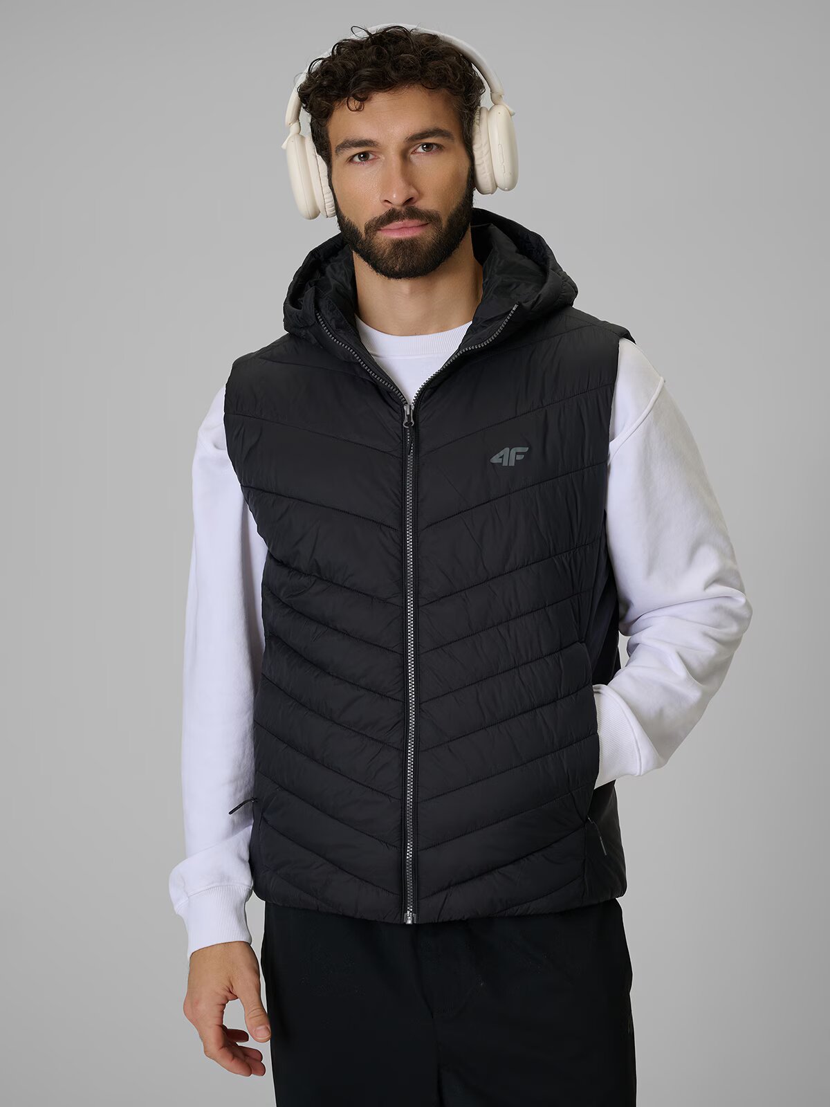 4F Vestă cu umplutură sintetică bărbați - 3XL