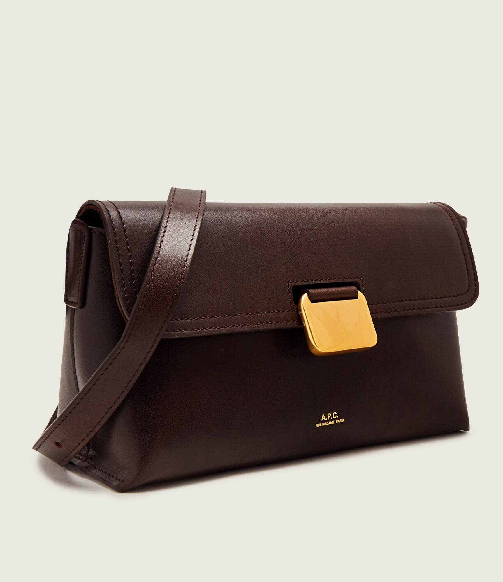 A.P.C. De piele geantă pe umăr Simone