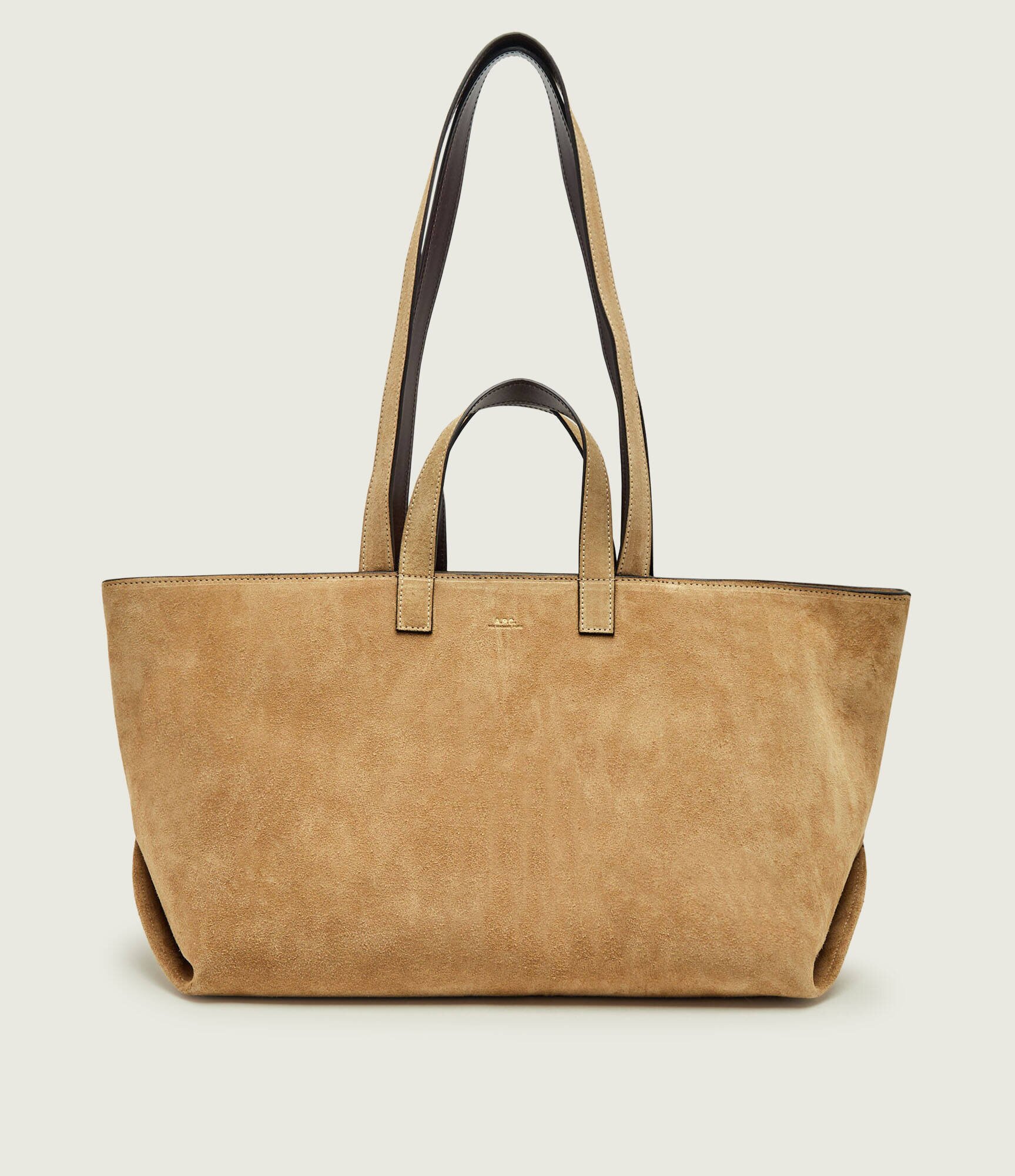 A.P.C. Geantă shopper + borsetă Le drummer | piele întoarsă