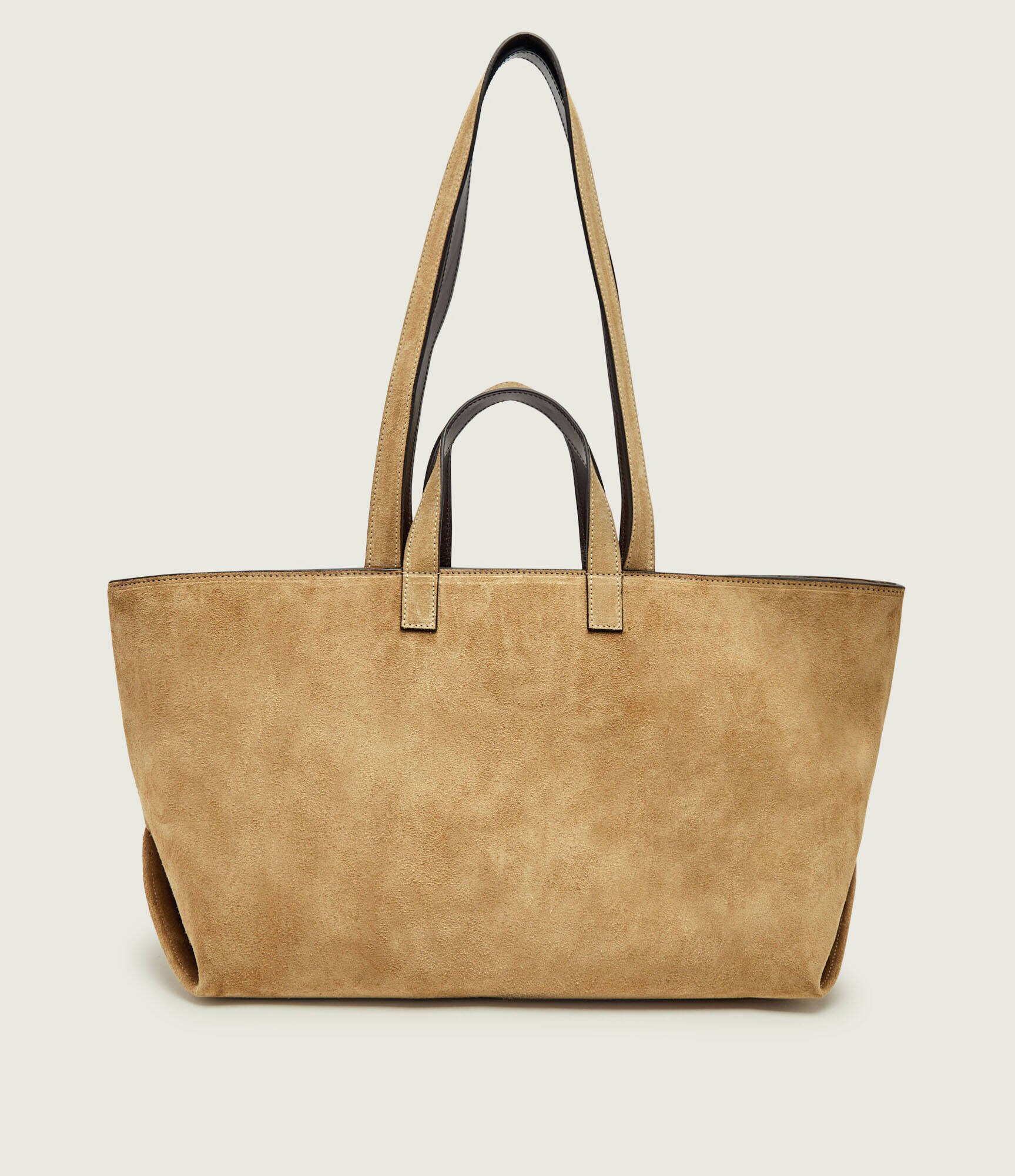 A.P.C. Geantă shopper + borsetă Le drummer | piele întoarsă